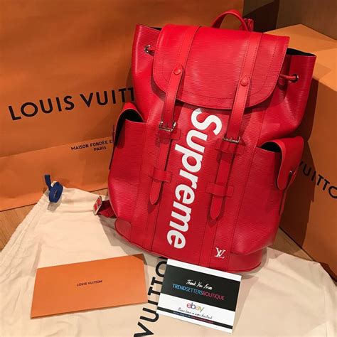 backpack supreme louis vuitton|louis vuitton christopher backpack price.